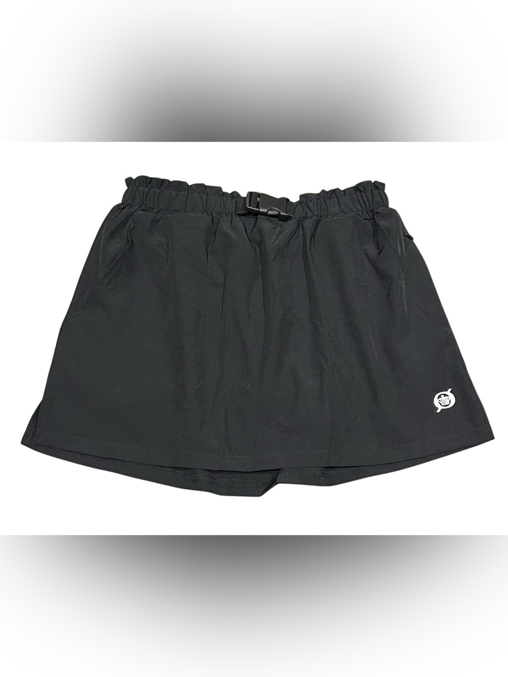 Born Outdoor Size M Black Elastic Drawstring Skort